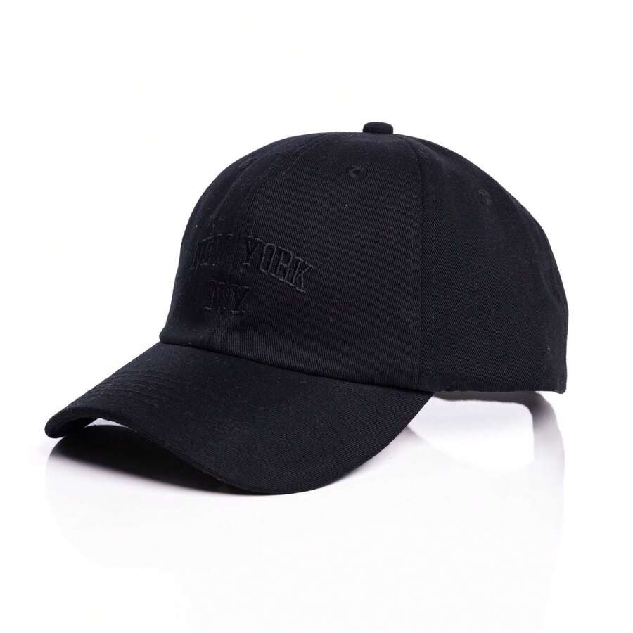 Men Baseball Cap - 黑色上黑色 - 查看 1