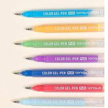 Languo 54 Colors Gel Pen Set, 1.0 MM Tip, Student Graffiti, Painting, Handmade Account Book, Bright Neutral Color Combination For Artists And Students, Glass, Ceramic Surface, DIY Crafts Art Supplies. Back To School - Multicolor - View 6