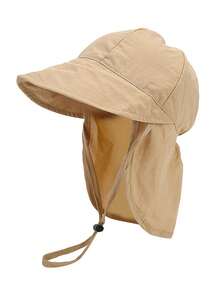 1pc Lightweight Quick-Dry Breathable Mesh Kids Sun Hat, Solid Color, Suitable For Outdoor Activities, Travel, Beach, Swimming, Sun Protection - Multicolor - View 17