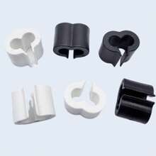 10pcs/20pcs Link Fixing Buckle, Pet Cage Iron Link Fixing Buckle, Mesh Connecting Plastic Connector Clip, For Iron Cage Installation And Fixing, Wire Fixing, Window, Wardrobe, Storage Rack