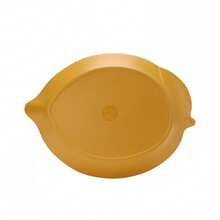 By Becky G. & Alejandra Bamboo Melamine Figural Lemon Serve Platter, Green Leaf - Blue - View 7