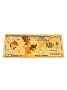 Disney Disney Princess Prince Commemorative Banknotes, Collecting Gift, Roleplay Toys, Suitable For School Rewards, Holiday Gifts, Graduation Season, Party Favors, Commemorative Meaning, Made Of PVC Material