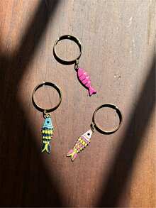 2025 New Personalized Fashion Pendant Opening Adjustable Ring Female Colorful Stainless Steel Fish Ring For Couple Jewelry Gifts - Fish Open Ring - View 3