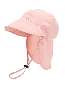 1pc Lightweight Quick-Dry Breathable Mesh Kids Sun Hat, Solid Color, Suitable For Outdoor Activities, Travel, Beach, Swimming, Sun Protection - Multicolor - View 15