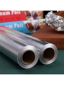 1 Roll-Thickened Aluminum Foil Roll 30x100cm, Multi-Purpose Barbecue Aluminum Foil, Outdoor Barbecue, Air Fryer, Oven Special Non-Stick Aluminum Foil, Perfect For Home, Restaurant, Outdoor Party, Outdoor Barbecue Baking, High Temperature Resistant, Anti-Oil, Easy To Carry, Keep Fresh, Lock Moisture