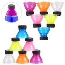 1/6pcs Reusable Can Lid - Perfect For Soda, Beer, Energy Drinks, Etc. - Suitable For Picnics, Beach Parties, And Gatherings, Soda Bottle Caps, Juice Soda Water, Party Accessories - Multicolor - View 12