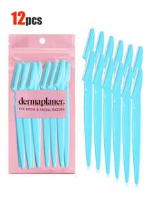 30 piezas. Set de recortador de cejas, recortador de cejas, recortador de cejas de mango largo, herramienta de belleza, utilizado para recortar las cejas, afeitadora, herramienta de exfoliación de precisión recortador de cejas, hoja de afeitadora facial, hoja de recortador de cejas y afeitadora con cubierta protectora, utilizado para eliminar el vello facial y corporal, adecuado para viajes, adecuado tanto para hombres como para mujeres. 1/3/6/12/24 piezas.