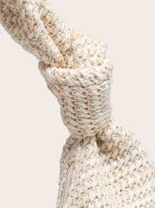 Women's Crescent-Shaped Handbag In Solid Color, Versatile And Fashionable, With Knotted Single Handle, Suitable For Carrying Under The Arm And For Travel.