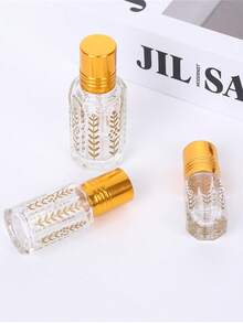 1 件/10 件金色玻璃滚珠瓶，旅行香水/精油瓶，适合居家和旅行，方便滚珠，是母亲节礼物的理想选择