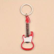 1pc Guitar Shaped Keychain, Ideal Gift For Men, Key Ring For Car Keys - Multicolor - View 17