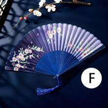1pc/5pcs/10pcs/20pcs/30pcs/40pcs/50pcs Customized Tasseled Paper Folding Fans, Can Personalize With Names, Numbers, Ideal For Weddings, Parties, Balls, Holidays, Birthdays, Great Gift Choice