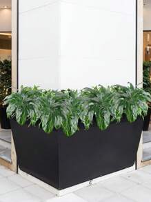 1PC/4PCS Artificial Plants False Tropical Green Shrubs Decoration Realistic Touch Artificial Leaf Stems Suitable For Outdoor Interior Decoration Home Garden Party Wedding Bedroom Room Office Decoration