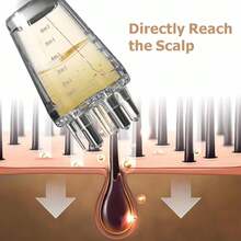 1 cọ massage da đầu bằng dầu, chai đựng serum dưỡng tóc đa chức năng có đầu lăn, răng cưa chính xác để thoa chất lỏng (dung tích 6ml), thích hợp cho tinh chất kích thích mọc tóc, dầu và các sản phẩm chăm sóc tóc, dùng tại nhà và khi đi du lịch. - Nhiều màu - Xem 4