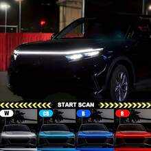 Đèn trang trí ô tô, đèn quét khởi động, đèn nắp ca-pô, đèn lưới tản nhiệt, đèn viền, dải đèn LED cho xe tải và xe bán tải - 60IN - Xem 3