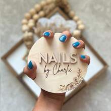 Personalized Custom Nail Plate | Nail Art Photo Props | Nail Art Gifts | Beauty Salon Logo | Gift For Her | Nail Art Design | Salon Decoration | Nail Art Technology