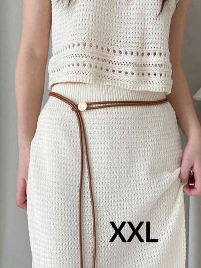 1 st. Plusstorlek XXL dambälte, västerländskt bälte, extra stort bohemiskt knytbälte i svart, brunt, rött, justerbart för klänningar, tröjor, rockar, byxor, strand, helgdag, födelsedagspresent