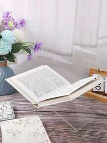 1 Set, Soporte acrílico en forma de X grande para estantería de libros, base para estantería, exhibidor de escritorio para libros, álbumes de fotos y revistas en forma de X