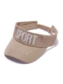 1pc Women's Fashionable Outdoor Sports Breathable Mesh Brimless Baseball Cap, Versatile Embroidered Curved Bill Sunhat - Multicolor - View 16