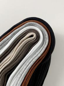 6PCS Baby Tights Knitted Pantyhose Ribbed Solid Color Stretch Kids Children Knitting Girl Tights