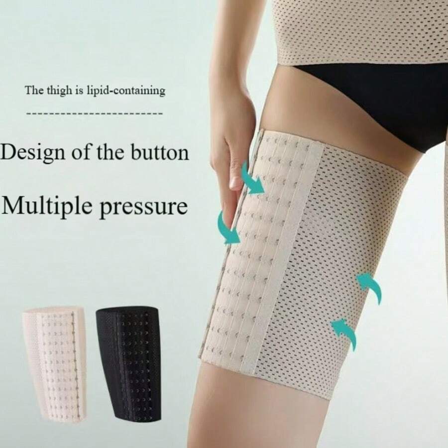 1 Pair Thigh Shaping Compression Wraps - Sculpt And Smooth Leg Contours, Tighten And Firm Thighs, Utilizing Compression Technology For Instant Slimming - Meets Women's Leg Shaping And Body Contouring Needs (Recommend Ordering One Size Up) - Multicolor - View 1
