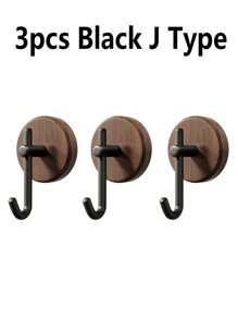 1pc Walnut Wood Door Mounted Hook With Adhesive, Single Wall Hook For Hanging Clothes Without Drilling, Adhesive Hooks, Towel Hanger Rack, Bedroom Wall Decor, Hangers, Hooks, Hanger, Back To School, Shelves, Organization And Storage, Key Holder, Key Holder Wall, Key Hanger, Sticker Hook, Door Hanger, Room Decor Bedroom, Kitchen Accessories