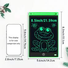 XZBB LCD-Schreibtafeln in verschiedenen Größen 8,5/10/12/16/20 Zoll, Kinderschultafel zum Zeichnen, Multifarbiges Großformat-Schreib- und Zeichenwerkzeug, kreatives Talent, Denkaufgaben für Kinder ab 3 Jahren, One-Touch Bildschirm löschen/sperren, Reise/Geburtstags/Einschulung/Weihnachtsgeschenk, zufälliger Rahmen im Blindpack