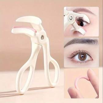 New Hot-Selling Eyelash Curler With Silicone Dots, Cute Eyelash Curler With Comb, Suitable For All Eye Shapes Makeup Tools