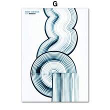1pc Modern Abstract Bauhaus Lines Eye Geometric Wall Art Canvas Painting Nordic Posters And Prints Pictures For Living Room Decor Optional Frame ,Wall Art With Frame - Multicolor - View 80