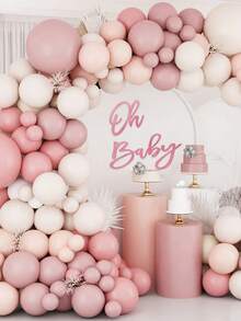 Wooden Baby Shower Signs, Party Banner, Suitable For Boy/Girl Baby Shower Decorations, Gender Reveal Party Backdrop, Photography Background - Multicolor - View 7