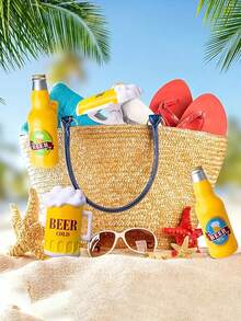 2pcs Portable Summer Beach Towel Clamps, Large Plastic Clothing Hanger Clips, Cute Animal Design Beach Chair Windproof Towel Clips - Multicolor - View 3