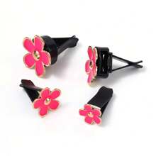 4 sztuki/1 zestaw stokrotek, klips do kratki wentylacyjnej, klips do wylotu klimatyzacji samochodowej, akcesoria dekoracyjne do wnętrza samochodu dla kobiet. Produkt wykonany ręcznie.