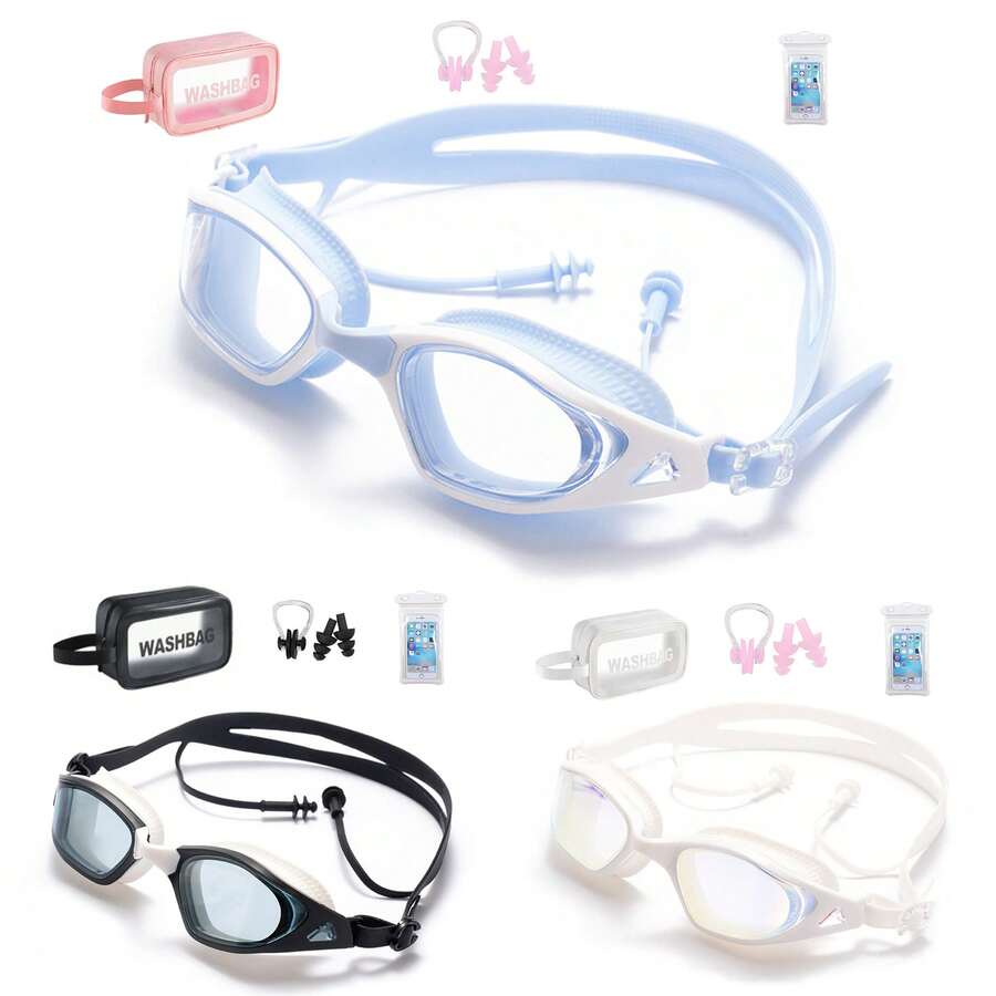 Anti-Fog, High-Definition, Waterproof Swimming Goggles, Non-Eye Irritation - Multicolor - View 1