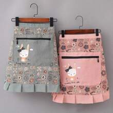 1pc Restaurant Chef Apron And Waiter Work Half Body Apron, Household Waterproof, Stain Resistant, Wear-Resistant Apron, Suitable For Home Kitchen Cooking, Restaurant Waiter, Coffee Shop, Milk Tea Shop Work Clothes, Two Styles And Three Colors To Choose From (Long/Short)