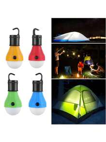 2pcs/1pc Camping Lantern, Two Pieces Portable Outdoor Lantern LED Foam Emergency Light, Emergency Bulb, Hanging Tent Work Light, Portable Tent Emergency Light, Portable Outdoor Light, Work Light, Three Lighting Modes, Outdoor Night Work Lantern, Portable Lantern Night Light, High Brightness With Hook, Suitable For Emergency, Exploration, Fishing, Camping, Hiking, Mountaineering And Other Emergency Purposes.