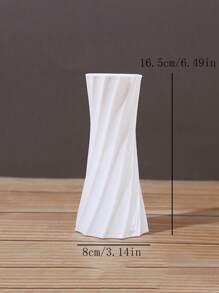 1 pezzo Vaso in plastica mini con design in vita, dimensione in miniatura adatto per la decorazione interna, vaso da fiori, accessorio per scrivania d'ufficio