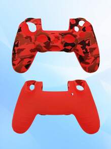 1pc PlayStation4 Controller Silicon Protective Case, Water Transfer Printing Crafted, Anti-Drop, Anti-Slip, Anti-Scratch, Anti-Sweat, Enhance Gameplay Feel