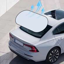 Parasol para coche, protección UV, plegable, para ventana trasera, universal, con ventosas