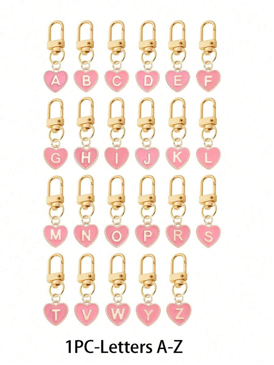 26er Buchstaben Buchstaben Schlüsselanhänger, rundkuppelförmig, zweiseitig, aus Legierung | Initiale A-Z, goldfarbenes Taschen- & Accessoire-Anhänger | Vielseitiger Karabinerverschluss Schlüsselring für Dekoration | Einzigartiges Schreibwaren, Rucksack & Kopfhörer-Taschenverschluss | Ideales Geschenk zum Geburtstag & Lernhilfe zu Halloween
