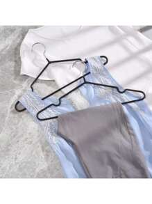 1/5/10pcs Non-Slip Metal Hangers, Heavy Duty Suit Shirt Jacket Hangers With Round Indentation For Dresses