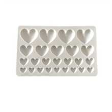 1 PC Molde de silicone romântico em formato de coração para DIY