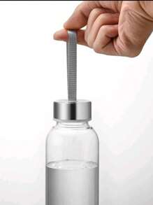 1pc Transparent Portable Outdoor Sports Plastic Water Bottle