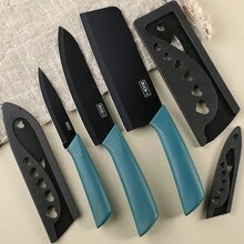 Durable & Sharp Kitchen Knives Set [With Knife Sheath], Fast Cutting Vegetable Slicer Chef Cooking Knives