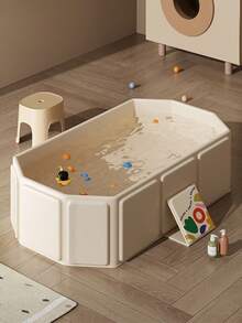 1 件可折叠室内婴儿浴盆，可坐可躺，新生儿一体式浴缸，加厚超大设计