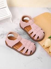 Sandálias de Praia de Verão Adoráveis para Meninas/Crianças - Rosa chiclete - Visão 1