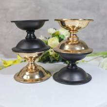European Style Iron Candle Holder Dining Table Candlestick Wedding Candelabra Home Decor Aroma Candle Stand