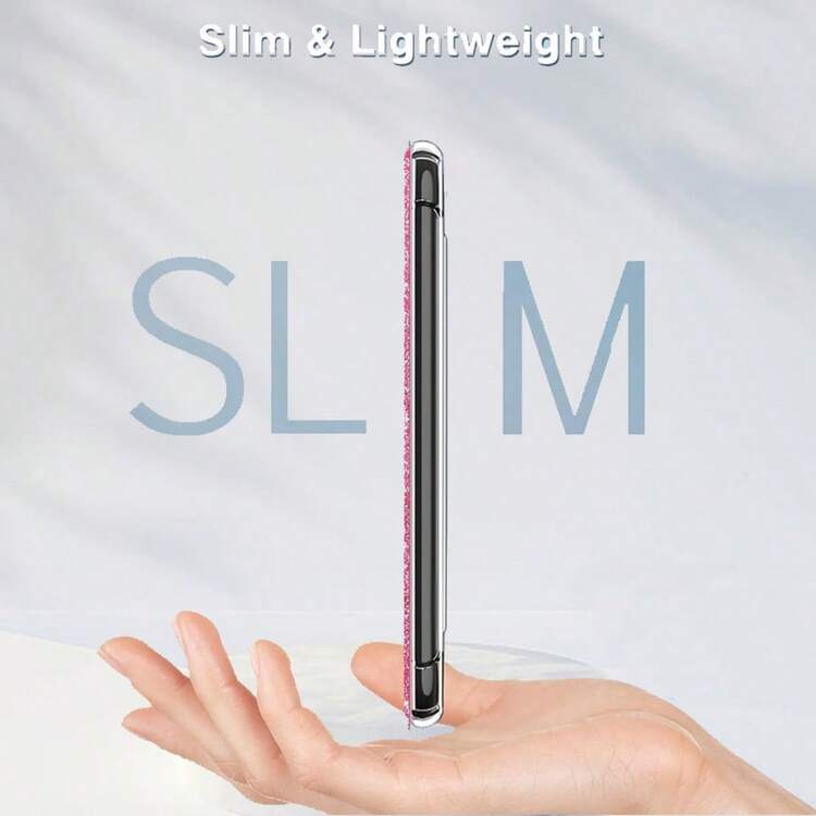 适用于 Kindle 2024/2022 6 英寸/Kindle Paperwhite 第 11 代 2021（6.8 英寸）/全新 Kindle Paperwhite 第 12 代 2024（7 英寸）和 Kindle Colorsoft Signature Edition 的超薄保护套，超清晰柔软柔性透明 TPU 后盖灯壳，具有自动唤醒/睡眠功能。 - 天藍色 - 查看 2