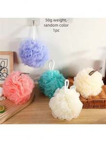 1 pieza Esponja de ducha de luffa extra suave, exfoliante suave, produce mucha espuma, diseño unisex