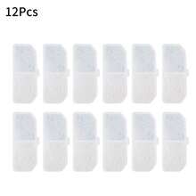 12 件装宠物自动饮水机滤芯替换装，猫用智能饮水机棉网替换滤芯配件