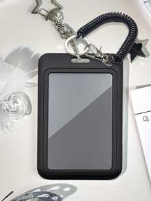 Móc khóa hình ngôi sao màu đen, có thể dùng làm phụ kiện túi xách, phụ kiện mùa xuân, móc chìa khóa. Có thể đựng thẻ ID, thẻ thành viên, thẻ giao thông, ảnh, thẻ địa chỉ, thẻ ra vào, v.v. Có chức năng bảo vệ, thích hợp sử dụng hàng ngày, trang trí hoặc làm quà tặng cho bạn bè, gia đình, người yêu. Cũng thích hợp làm quà tặng Ngày Valentine, sinh nhật, Ngày của Mẹ, quà tặng tựu trường. - màu đen - Xem 13