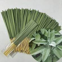 8.66in White Sage Smudge Stick, Suitable For Yoga & Meditation, Purifying, Eliminating Negative Energy, Suitable For Outdoor Camping As Mosquito Repellent